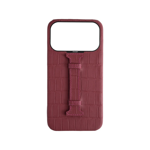 ‫  كفر جلد تمساح ايفون ١٧ برو من تميمي بروجكتس فى قطر. الكفر من شركة كونسبتو القطرية المتخصصة بصناعة الاكسسوارات من الجلد الاصلي