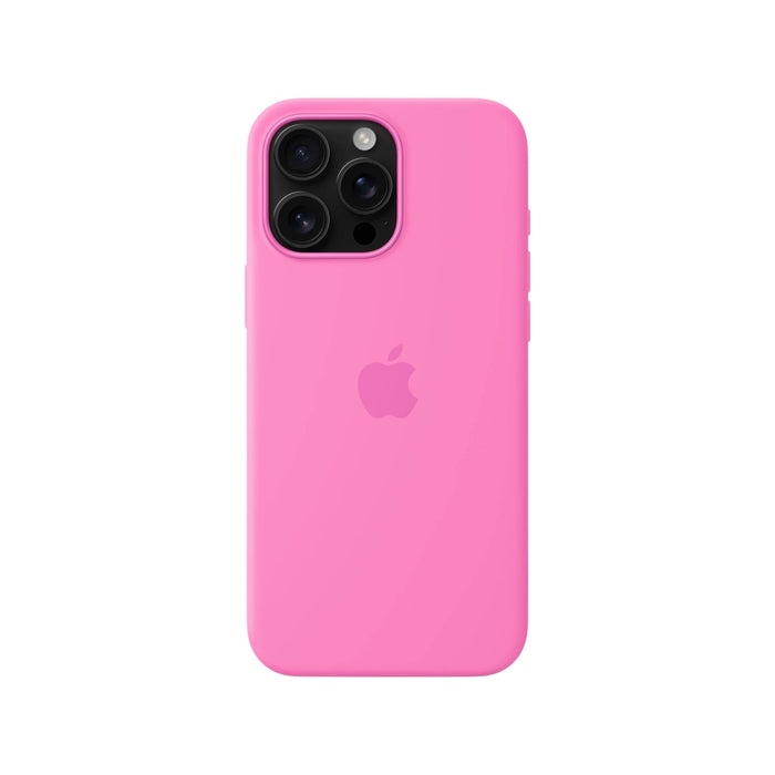 Apple iPhone 16 Pro Max Silicone Case with MagSafe in Peony, Available now at TaMiMi Projects in Qatar.