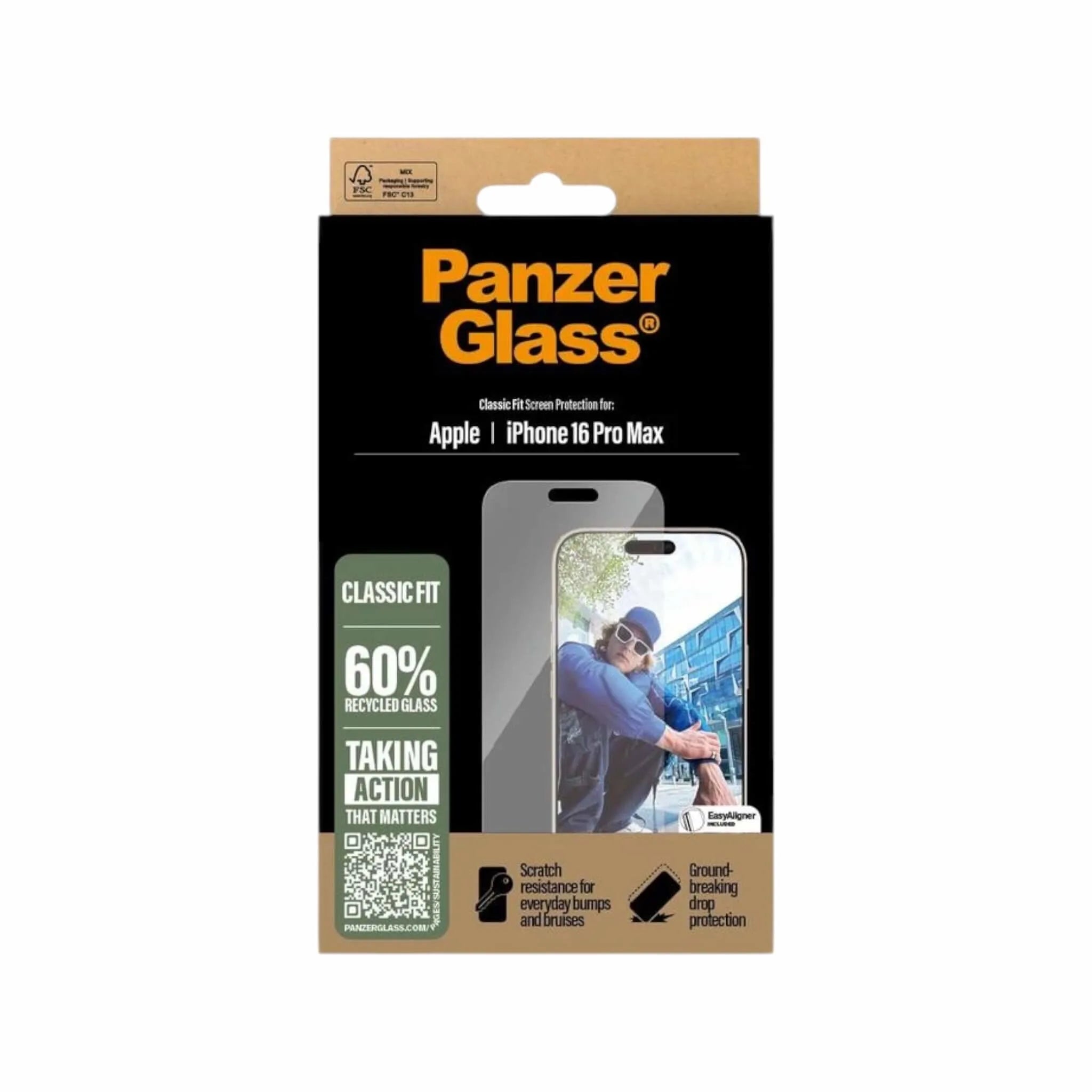 PanzerGlass® Screen Protector iPhone 16 Pro Max | Classic Fit PanzerGlass® Screen Protector iPhone 16 Pro Max | Classic Fit