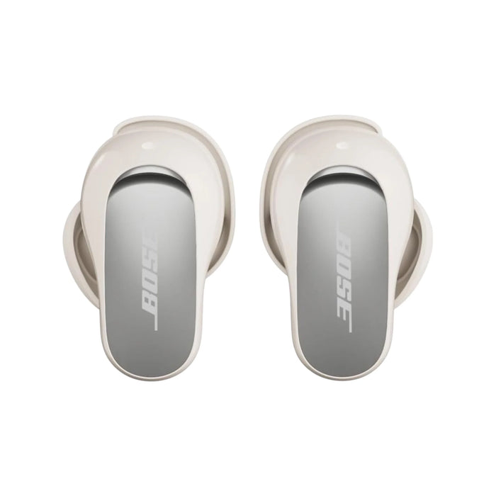 Bose QuietComfort Ultra Earbuds (2nd Gen) in White Smoke, noise cancellation, Available now from TaMiMi Projects in Qatar.