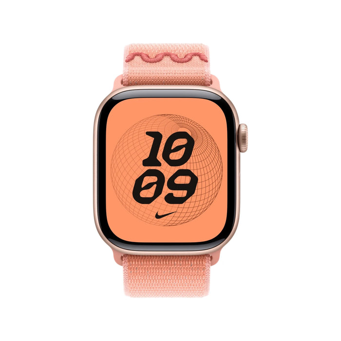 Apple 42mm Nike Sport Loop - Alpenglow Pink, Available now from TaMiMi Projects in Qatar.