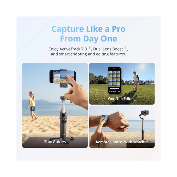 DJI Osmo Mobile 8 Gimbal Stabilizer for High-Quality Phone Shooting, Available now from TaMiMi Projects in Qatar.