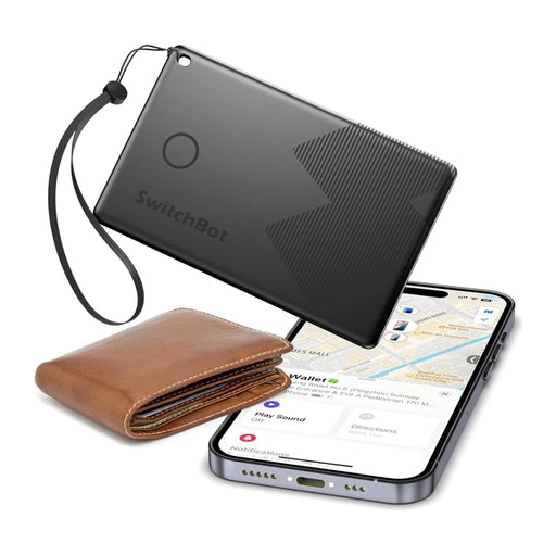SwitchBot Wallet Tracker Card - Works with Apple Find My. Loud alarm helps you locate your wallet quickly. TaMiMi Projects.