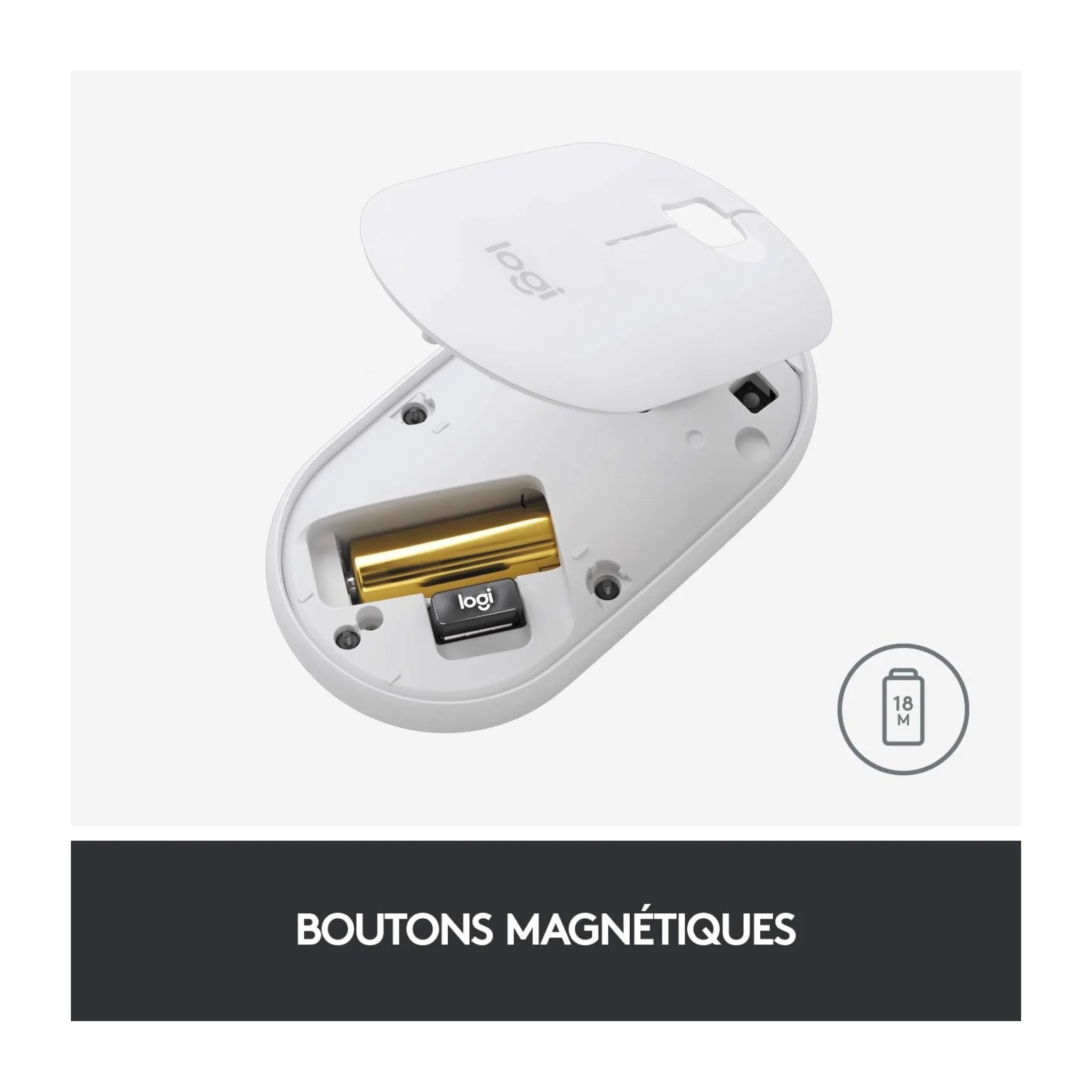 Logitech Pebble Slim M350 Wireless Mouse - White Logitech Pebble Slim M350 Wireless Mouse - White
