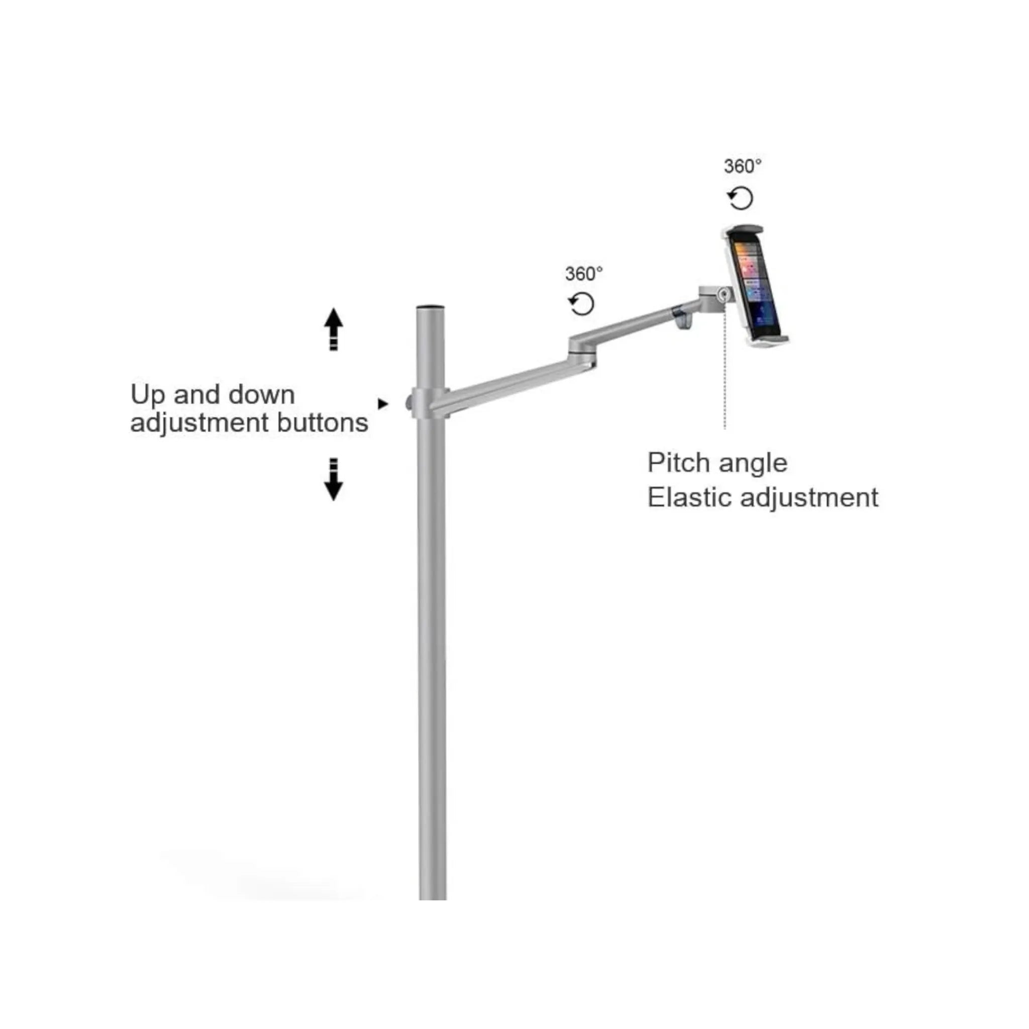 Phone and Tablet Floor Stand - Black Phone and Tablet Floor Stand - Black