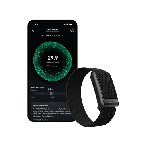 WHOOP 5.0 Health & Fitness Tracker + 12-Month Membership, The Latest in Health & Fitness Tracking, at TaMiMi Projects in Qatar.