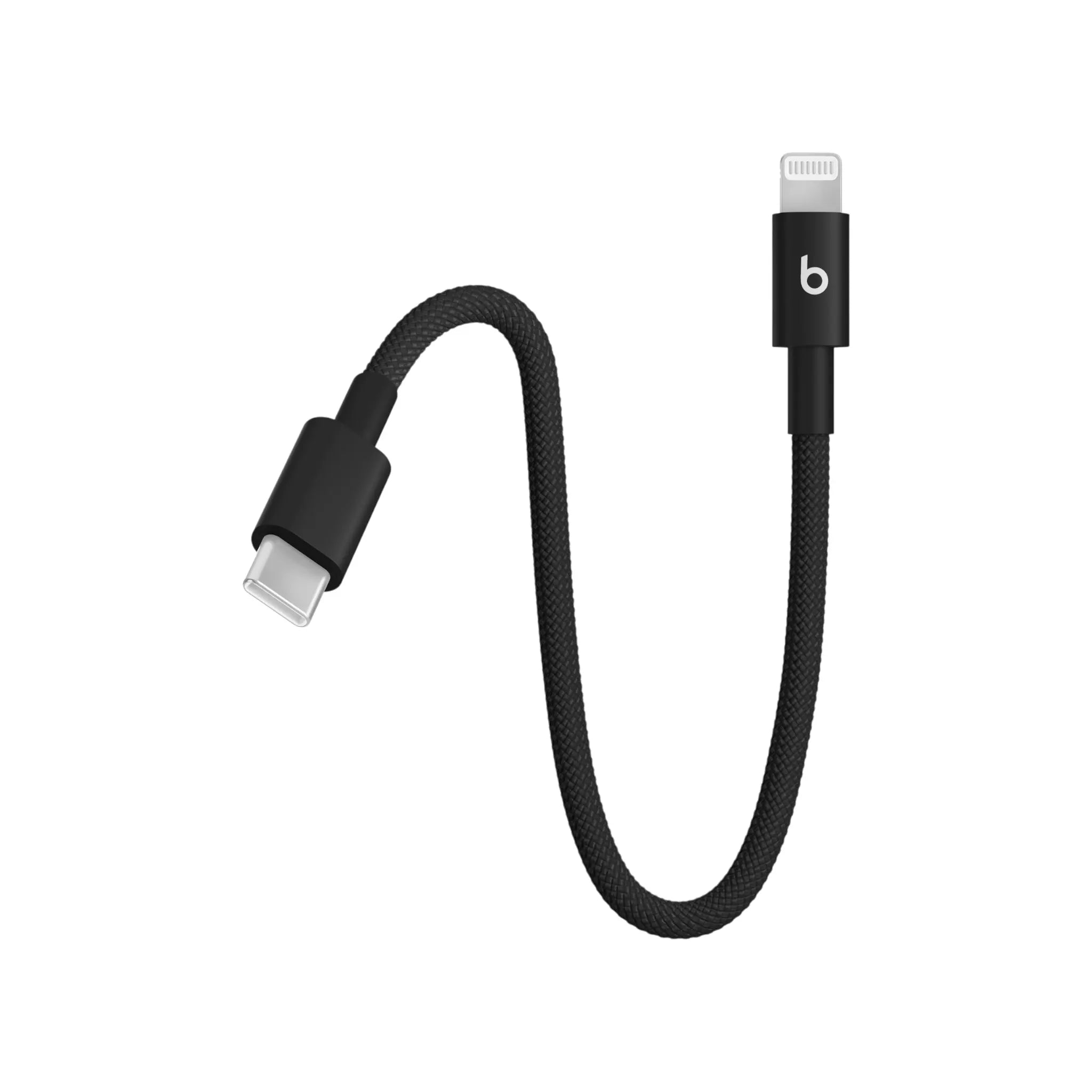 Beats USB‑C to Lightning Woven Cable (20cm) - Bolt Black Beats USB‑C to Lightning Woven Cable (20cm) - Bolt Black