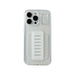 Grip2u iPhone 15 Pro Case in Clear, Kickstand, Grip Band Available now from TaMiMi Projects in Qatar.