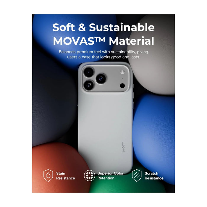 MOFT MOVAS Snap Case for iPhone Air, vegan leather, durable and scratch-resistant. now from TaMiMi Projects in Qatar.