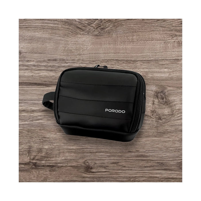 Porodo Tech Accessories Organizer Bag from TaMiMi Projects in Qatar. Water-resistant tech organizer pouch for everyday use & travel
