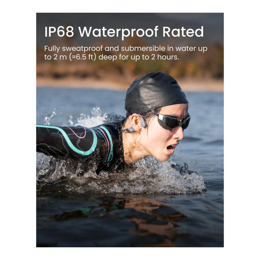 ‫احصل على سماعة شوكز OpenSwim Pro من تميمي بروجكتس في قطر. ضد الماء IP68، بلوتوث وMP3، تخزين 32 جيجا.‬
