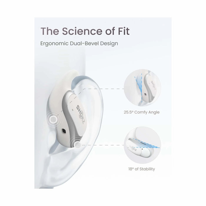SHOKZ OpenFit Air Headphones White TaMiMi Projects Qatar