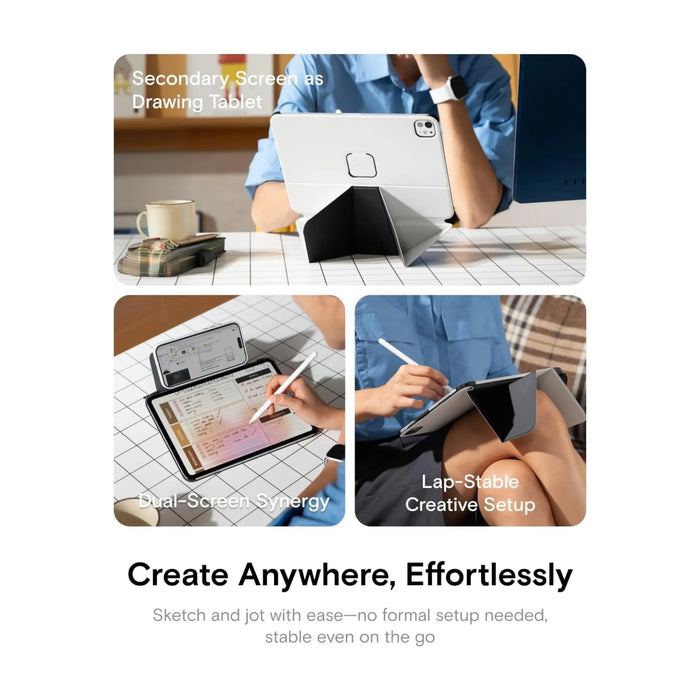 ‫كفر موفت Dynamic Folio للايباد برو ١١ من تميمي بروجكتس في قطر. حماية زوايا وأكثر من ٢٠ زاوية مشاهدة مع حامل مغناطيسي. 