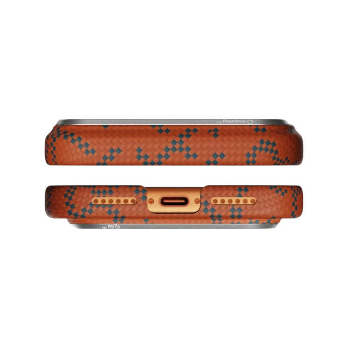 Pitaka iPhone 17 Pro Case in Leaping (Blue Orange) TaMiMi Projects Qatar.