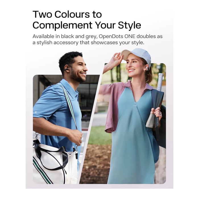 ‫احصل علي سماعة شوكز OpenDots ONE لدي تميمي بروجكتس في قطر.تصميم مفتوح ومريح بصوت Dolby وبطارية حتى ٤٠ ساعة. 