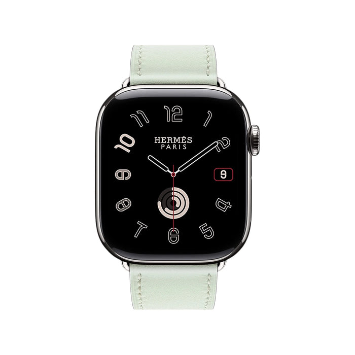 Hermès Apple Watch band 42mm - Vert Peppermint Single Tour, Available now from TaMiMi Projects in Qatar.