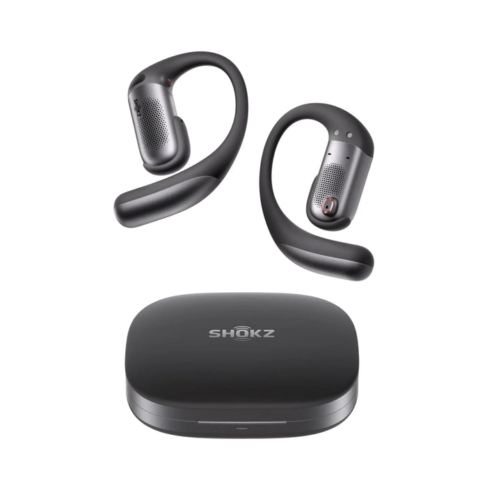 Shokz OpenFit Pro, High-quality audio with deep bass and Dolby Atmos support. TaMiMi Projects Qatar.