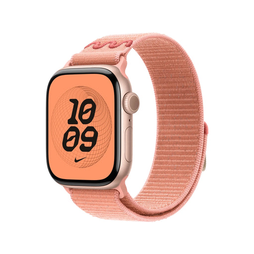 Apple 42mm Nike Sport Loop - Alpenglow Pink, Available now from TaMiMi Projects in Qatar.