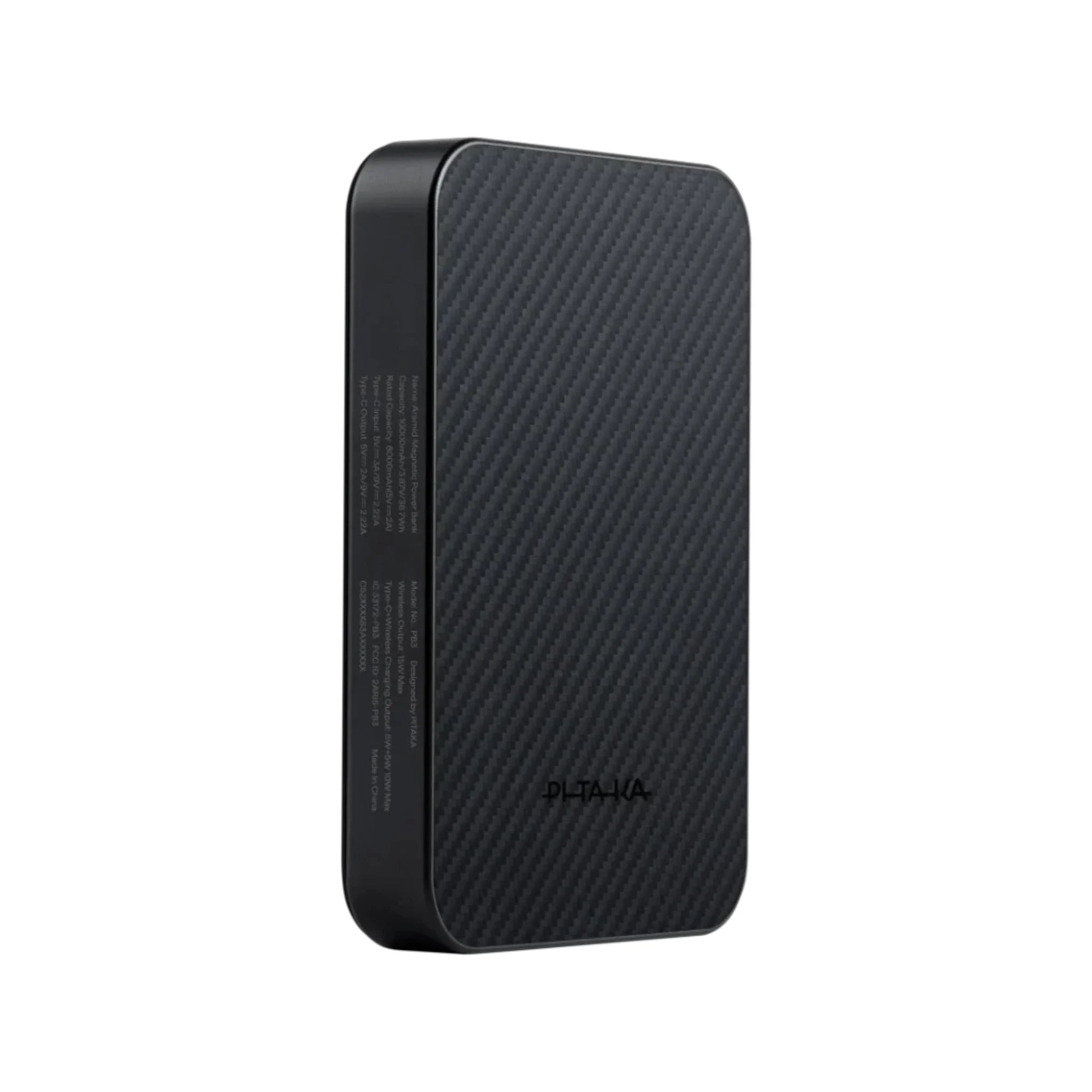 Pitaka Magnetic Power Bank 10000mAh Qi2 Wireless - Black Pitaka Magnetic Power Bank 10000mAh Qi2 Wireless - Black