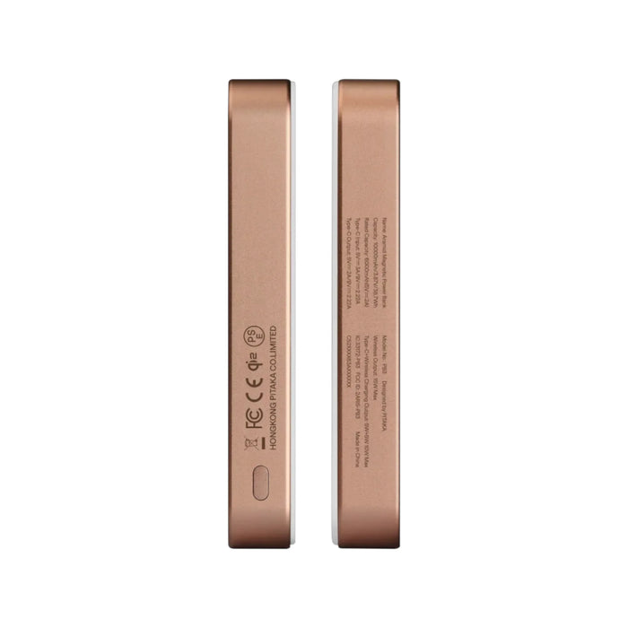 Pitaka Magnetic Power Bank 10000mAh Qi2 Wireless, Strong magnetic attachment. TaMiMi Projects Qatar.