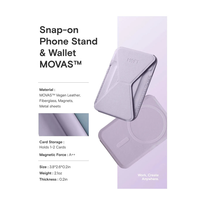 MOFT magnetic wallet stand in Peony, with angle adjustment & Magsafe. Available now from TaMiMi Projects in Qatar.