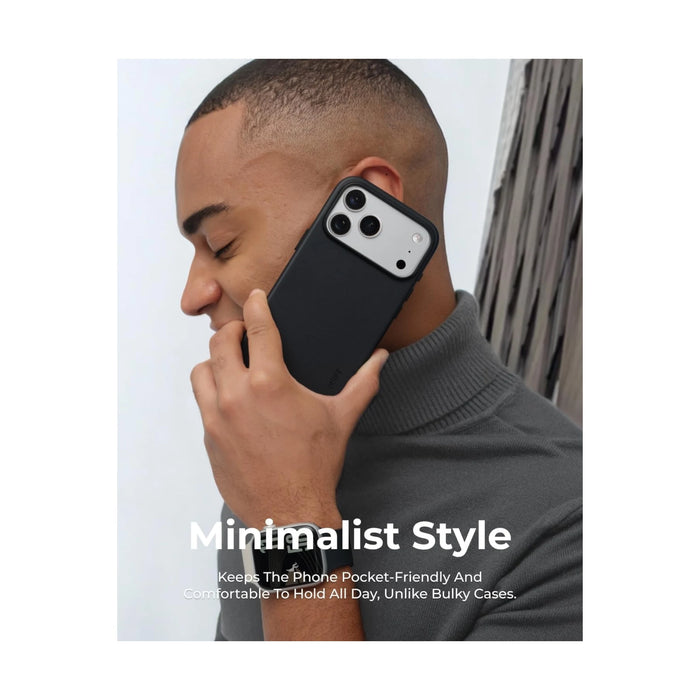 MOFT MOVAS Snap Case for iPhone 17 Pro - Jet Black, Available now from TaMiMi Projects in Qatar.