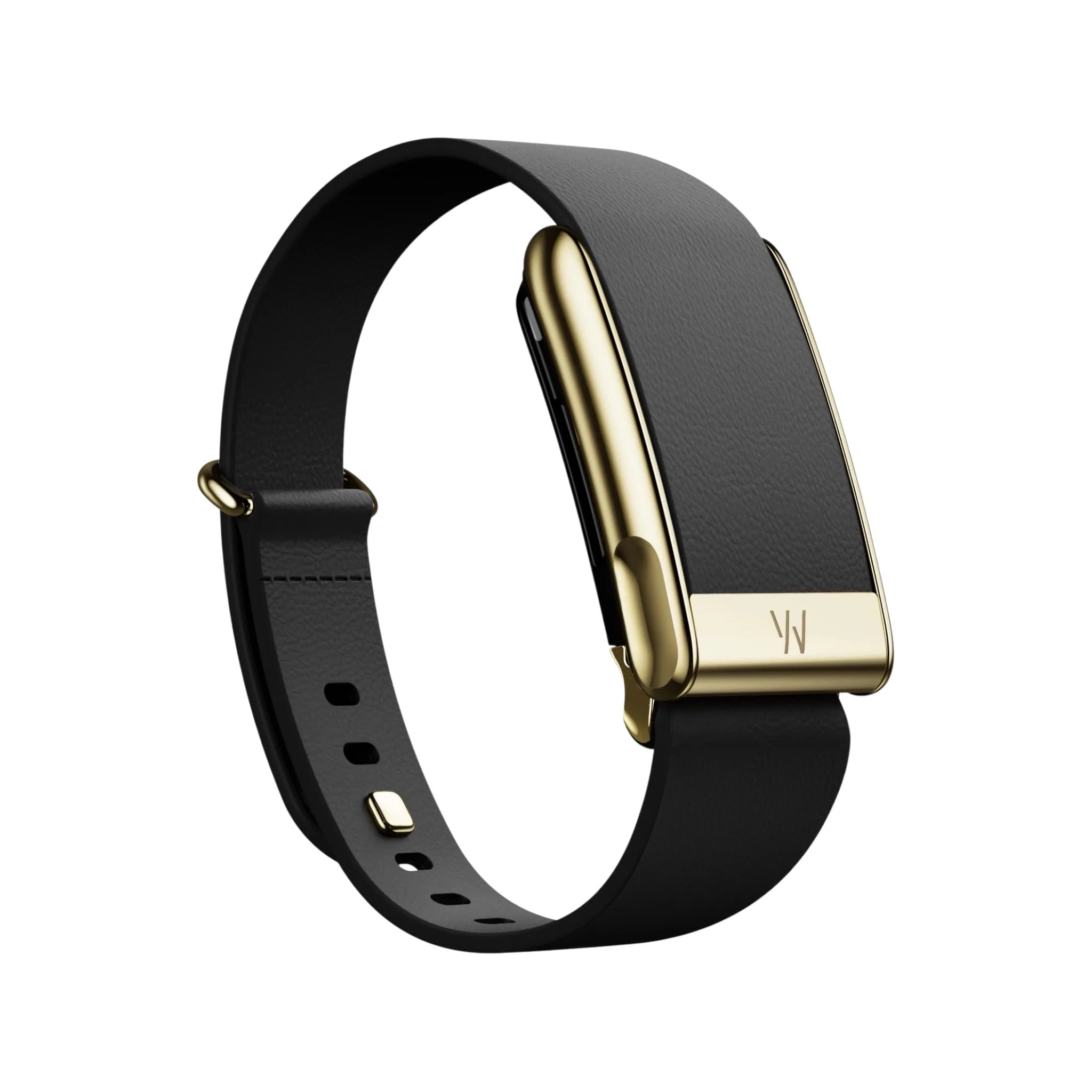 Whoop 5 MG LeatherLuxe Band - Black With Gold (Tapered) Whoop 5 MG LeatherLuxe Band - Black With Gold (Tapered)