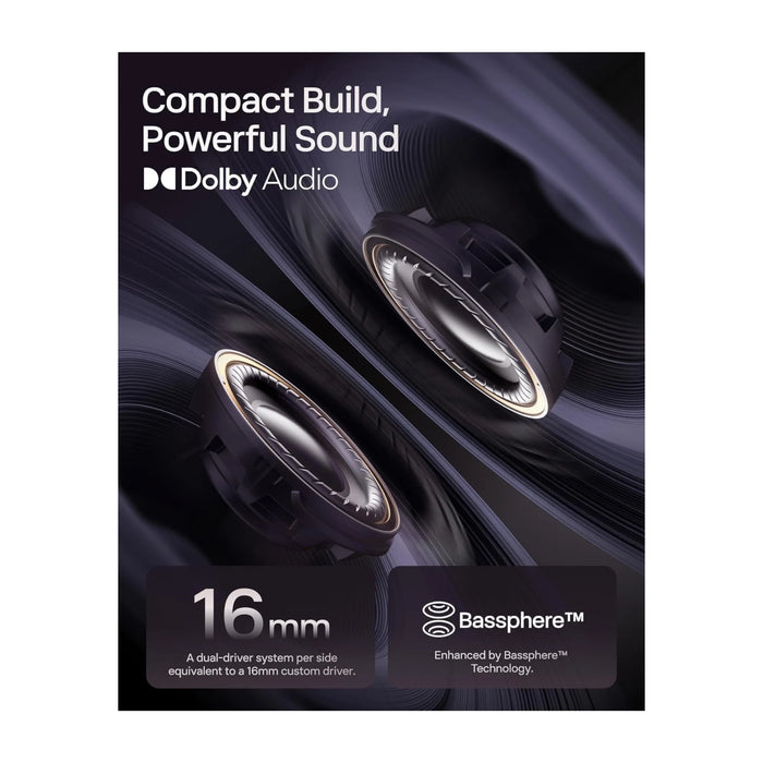 ‫احصل علي سماعة شوكز OpenDots ONE لدي تميمي بروجكتس في قطر.تصميم مفتوح ومريح بصوت Dolby وبطارية حتى ٤٠ ساعة. 