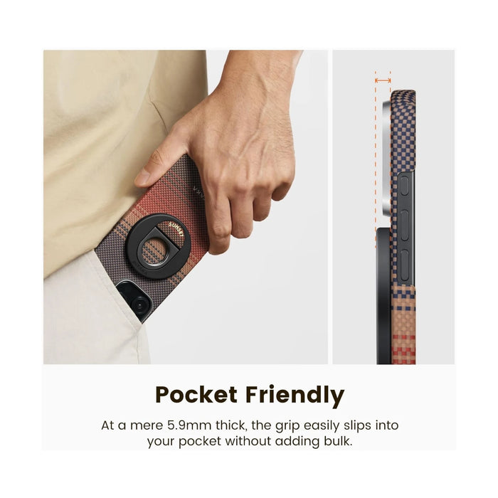 ‫احصل على مسكة بيتاكا من تميمي بروجكتس في قطر. تصميم أنيق مع دوران 360° ومغناطيس قوي متوافق مع MagSafe.