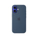 Apple iPhone 16 Silicone Case with MagSafe in Denim, Available now from TaMiMi Projects in Qatar.