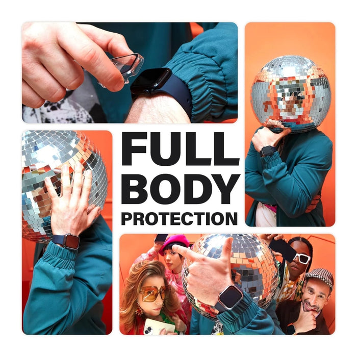 PanzerGlass® Full Body Screen Protector for Apple Watch Series 9 with D3O® 41mm, Black from TaMiMi Projects Qatar.