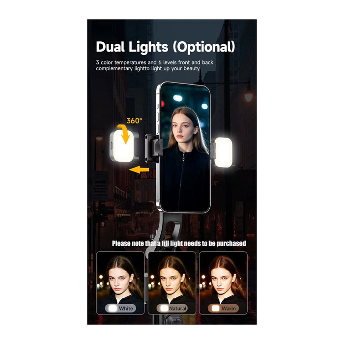 ‫احصل على عصا سيلفي وترايبود من تميمي بروجكتس في قطر. تتبع ذكي للوجه، ارتفاع 1.76م، ريموت لاسلكي، هيكل من الألمنيوم. 