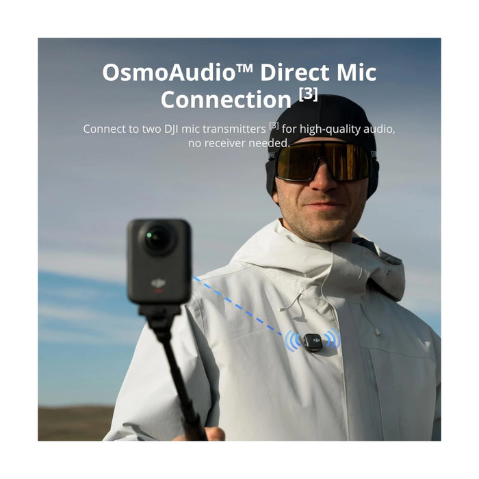DJI Osmo 360 Standard Combo, get sharper shots with your 360 camera for every adventure. at TaMiMi Projects in Qatar