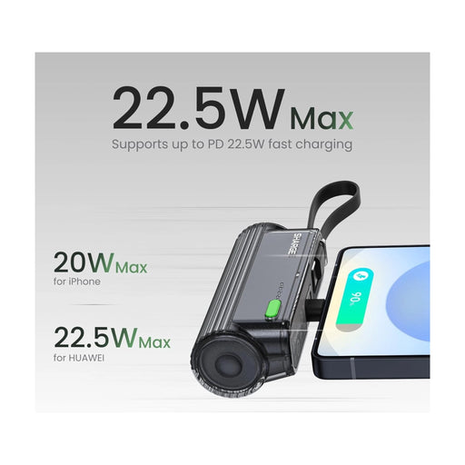 ‫احصل على باور بنك SHARGE Flow Mini من تميمي بروجكتس في قطر. تصميم صغير، شحن سريع، مع كيبل مدمج لأجهزة iPhone وAndroid. 
