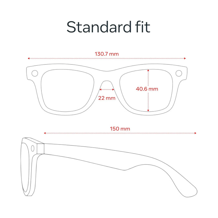 Ray-Ban Meta Wayfarer Gen 2 Matte Black / Clear Lenses - Large. TaMiMi Projects in Qatar.