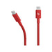 Beats USB‑C to USB‑C Woven Cable (1.5 m) - Rapid Red, available now from TaMiMi Projects in Qatar.