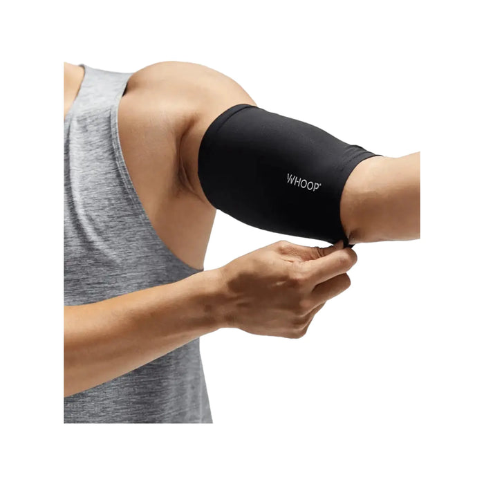 Whoop Any-Wear™ Arm Sleeve, comfortable sleeve designed for secure fitness tracking in activity, at TaMiMi Projects in Qatar.