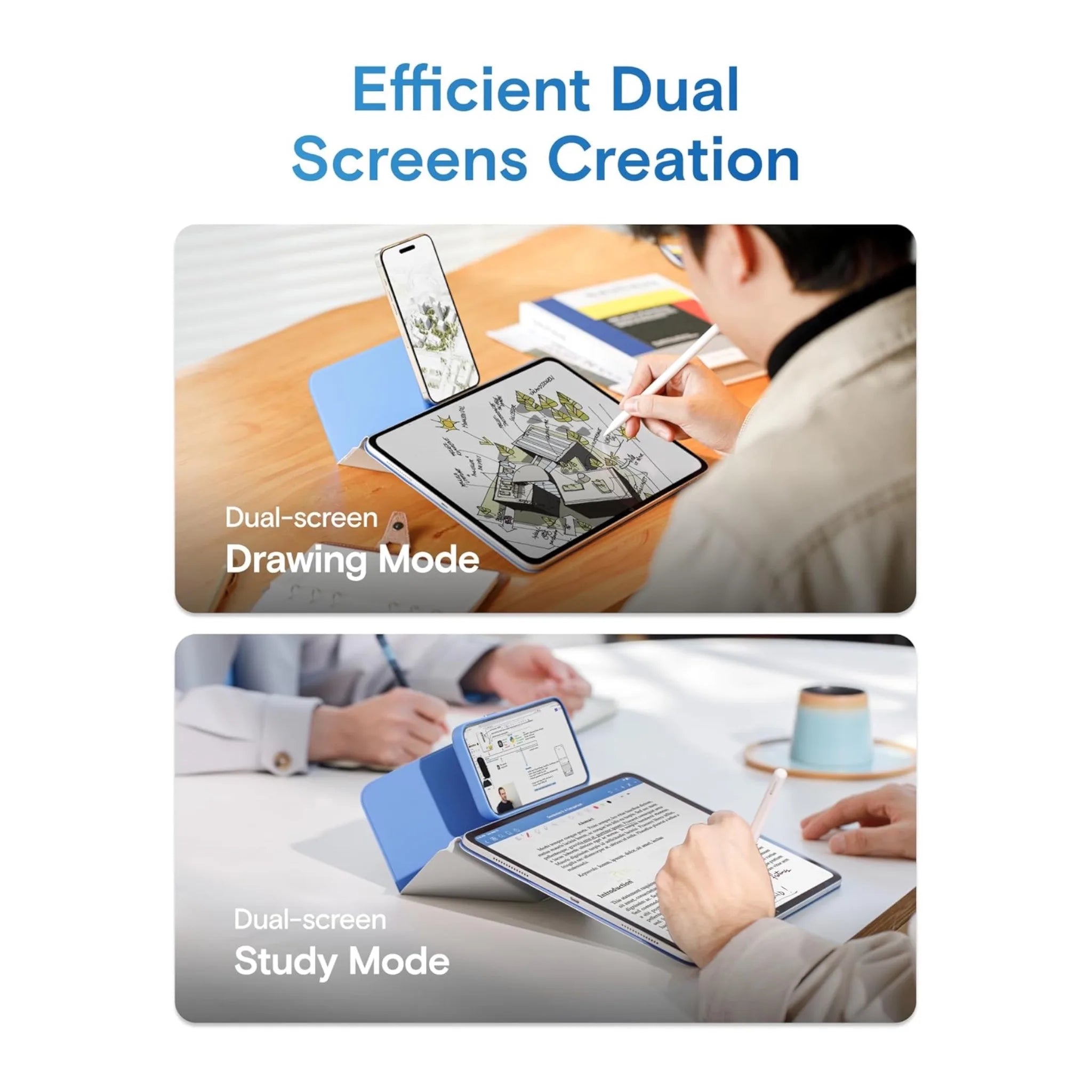 MOFT Dynamic Folio iPad Pro 13-inch (M4/M5) - Cement x Sapphire MOFT Dynamic Folio iPad Pro 13-inch (M4/M5) - Cement x Sapphire