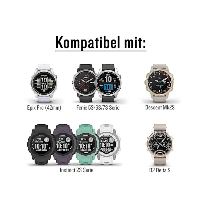 Garmin UltraFit Nylon Strap 26mm - Flame Red