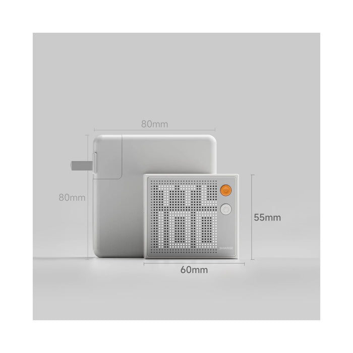 ‫احصل على شاحن SHARGE بقوة ١٠٠ واط من تميمي بروجكتس في قطر. شحن سريع، شاشة ذكية، ٣ مخارج USB-C وتصميم مدمج مثالي للسفر. 
