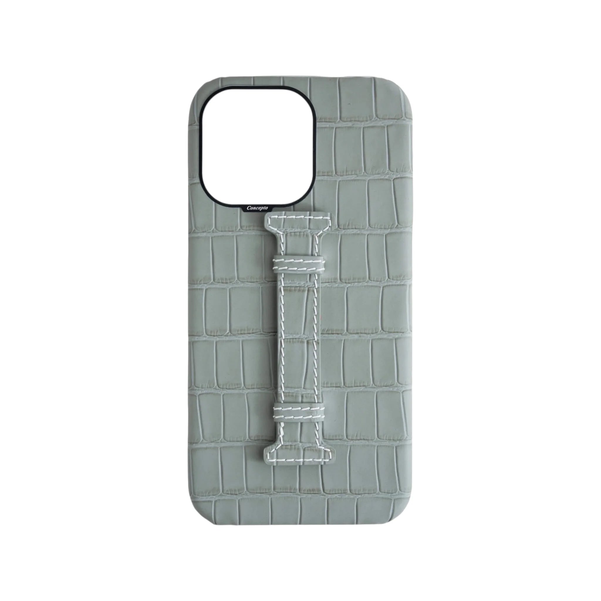 Concepto Crocodile Embossed Case - Grey | iPhone 16 Pro