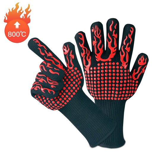 Heat-resistant glove, withstands 1472℉ (800℃), flexible and breathable, from TaMiMi Projects Qatar.