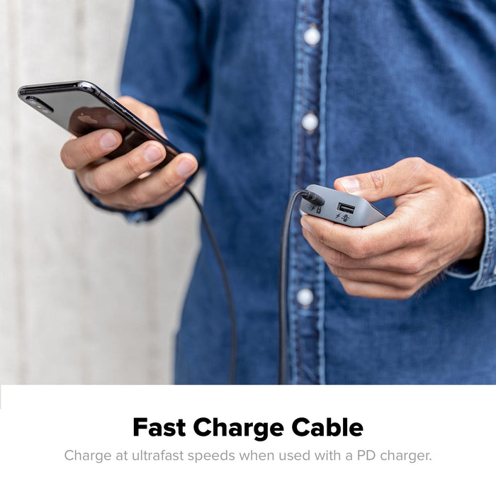 Mophie USB-C Cable with Lightning Connector - 1m - Black
