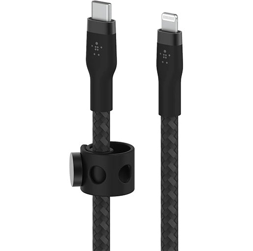 Belkin BoostCharge Pro Flex Braided USB-C to Lightning Cable - 3m - Black