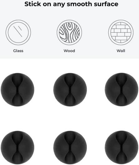 Blupebble Anchor One Cable Management 6pcs - Black
