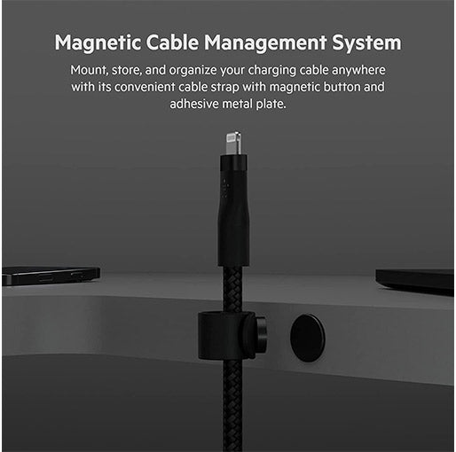 Belkin BoostCharge Pro Flex Braided USB-C to Lightning Cable - 3m - Black