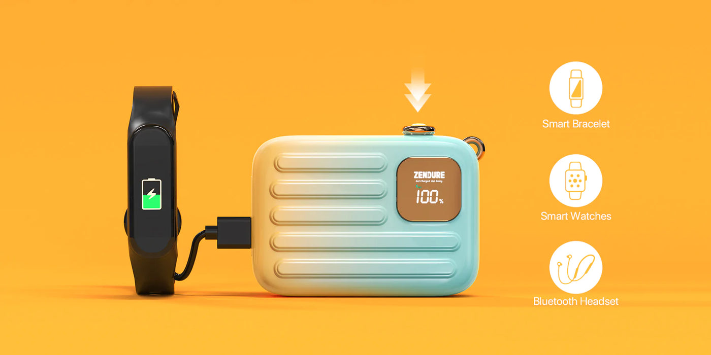 Zendure - SuperMini GO Power Bank 10,000mAh - Sunset Cyan