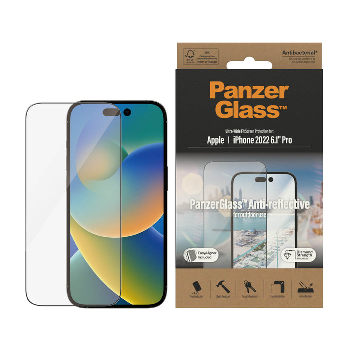 PanzerGlass™ for iPhone 14 Pro / iPhone 15 - Anti glare
