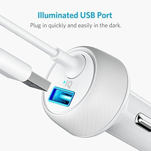 Anker PowerDrive 2 Elite with Lightning Connector - White
