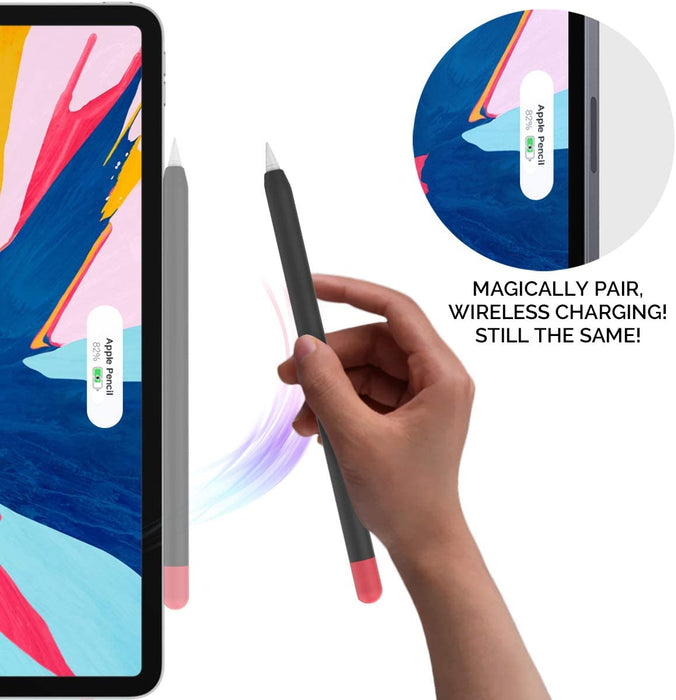 AhaStyle Cute Pencil Case Skin, compatible for Apple Pencil 2, soft cover with a fun design, available at TaMiMi Projects in Qatar.